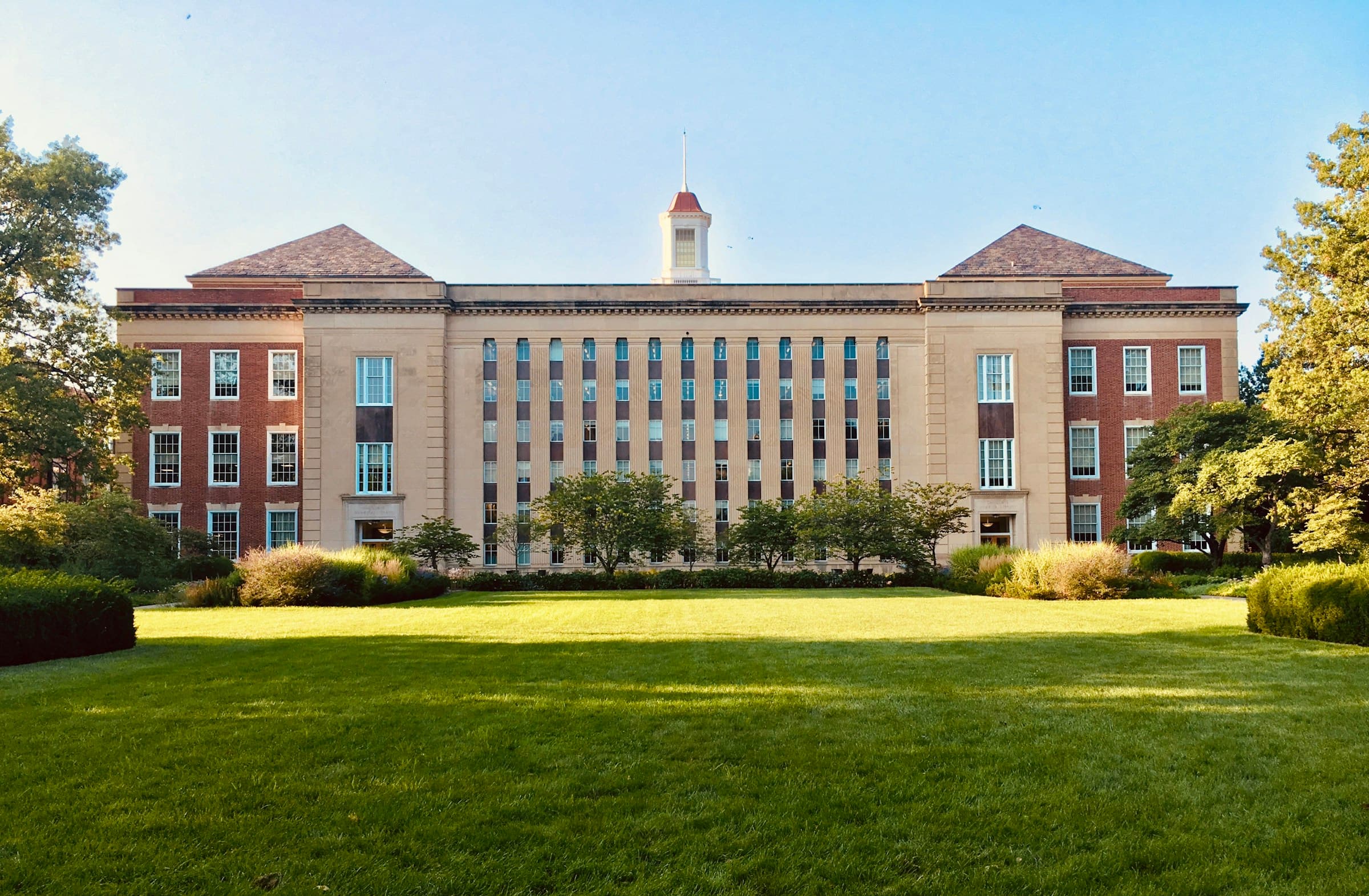 Campus walkway at a leading Indian B-school